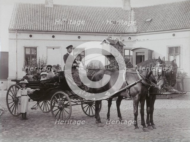 Mr Abrahamsson, the wholesale dealer, and his family, Landskrona, Sweden, 1910s. Artist: Unknown