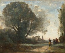 Souvenir of Terracina, 1864, reworked slightly later. Creator: Jean-Baptiste-Camille Corot.