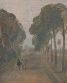 Avenue with Figures, ca. 1807. Creator: Unknown.