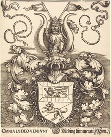 Coat of Arms of Lorenz Staiber, probably 1520/1521. Creator: Albrecht Durer.