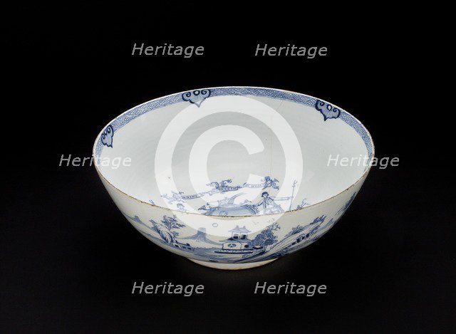 Punch Bowl-Ancient and Honourable Society of Bucks, c1760. Artist: Unknown.