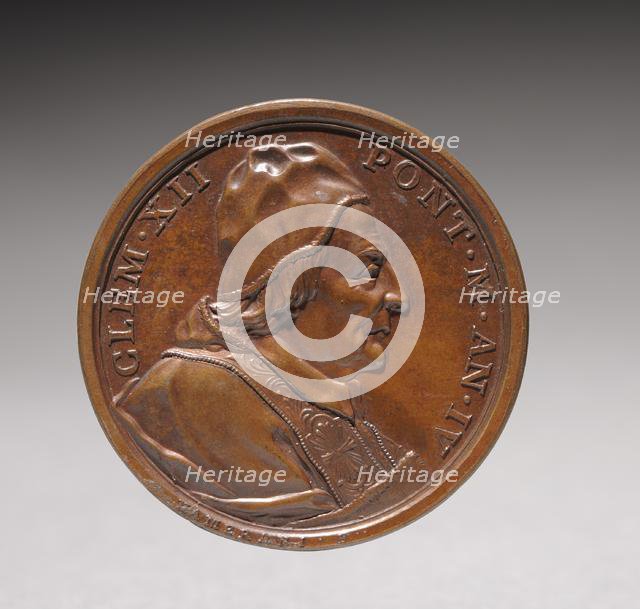 Portrait of Pope Clement XII Corsini (obverse), 1734. Creator: Ottone Hamerani (Italian, 1694-1761).