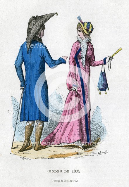 Fashion of 1804 (1882-1884).Artist: Meunier