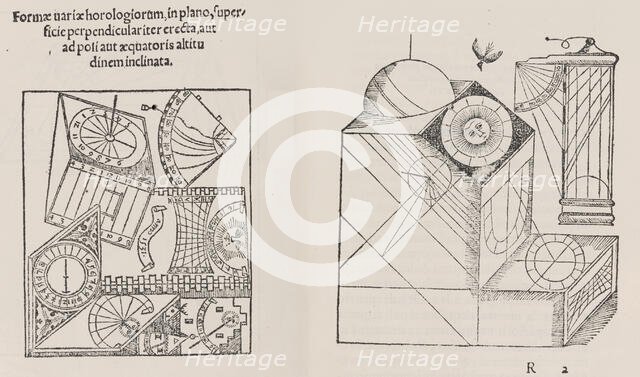 Horologiographia, post priorem aeditionem per Sebast. Munsterum, 1533. Creator: Workshop of Hans Holbein the Younger.