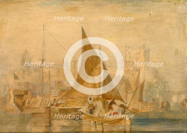 Rochester on the Medway, unknown date, c1790s, (c1820s). Creator: Unknown.