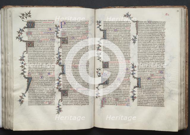 The Gotha Missal: Fol. 94r, Text, c. 1375. Creator: Master of the Boqueteaux (French); Workshop, and.