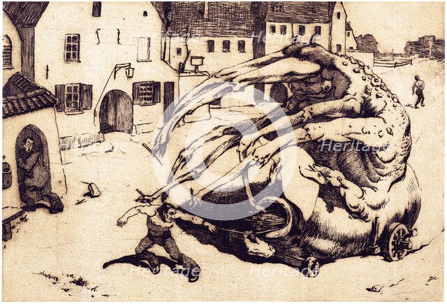 The Conscience, 1911. Creator: Vasyl' Masyutin.