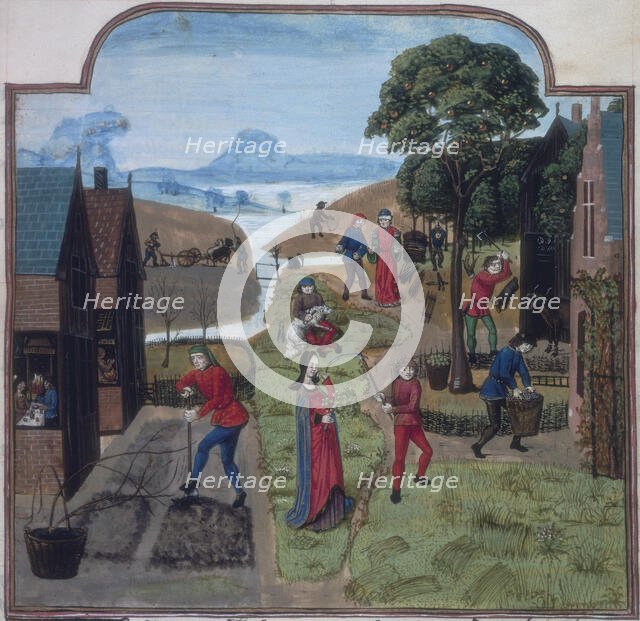 Labours of the Months, c1475-c1500.  Creator: Unknown.