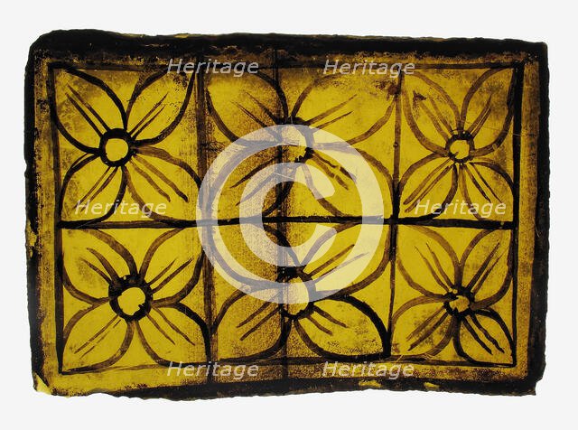 Glass Fragment, European, 14th-15th century. Creator: Unknown.