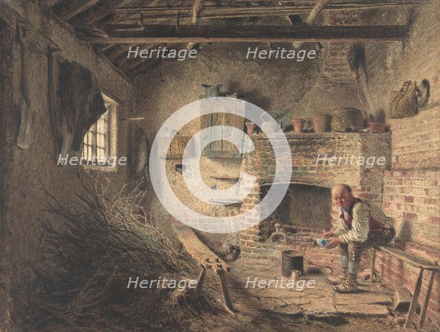 The Woodcutter's Breakfast (The Faggot Gatherer's Meal), ca. 1832-34 (?). Creator: William Henry Hunt.