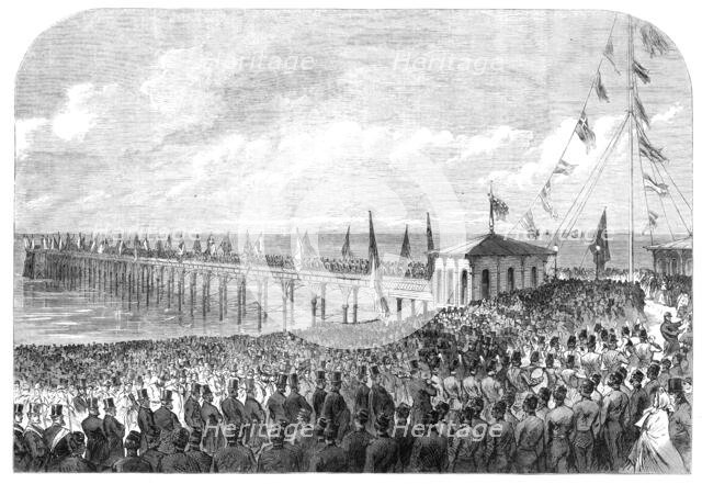 Opening of the new pier at Deal, 1864. Creator: Unknown.