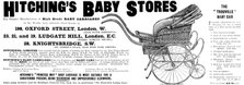 Advertisement for Hitching's Baby Stores, 1898. Creator: Unknown.