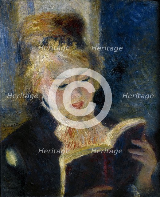 A girl reading (La liseuse). Artist: Renoir, Pierre Auguste (1841-1919)
