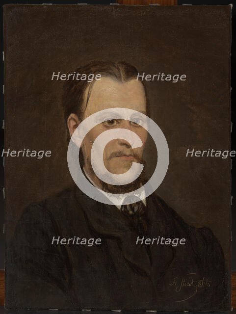 Self-Portrait, 1866. Creator: Francisek Streitt.