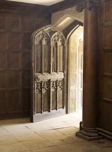 Doorway to the Great Hall, Apethorpe Palace, Northamptonshire, 2008. Artist: Historic England Staff Photographer.