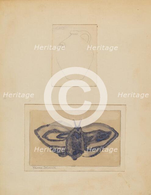 Jug, c. 1937. Creator: Yolande Delasser.