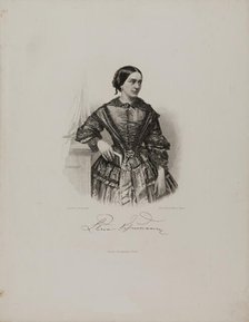 Portrait of Clara Schumann (1819-1896), 1865. Creator: Weger, August (1823-1892).