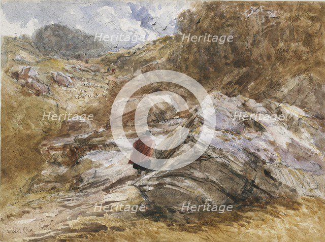 Mountain Pass at Bettws-y-Coed, 1851. Artist: David Cox the elder.