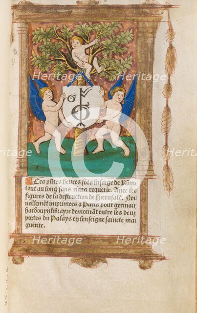 Book of Hours, French, 1518-21. Creators: Gilles Hardouyn, Germain Hardouyn.