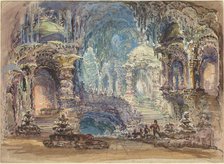 Fantastic Pavilions in a Grotto. Creator: Robert Caney.