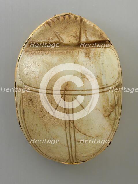 Stone Heart Scarab (image 1 of 2), Probably 18th-20th Dynasty (1569-1081 BCE) or later. Creator: Unknown.
