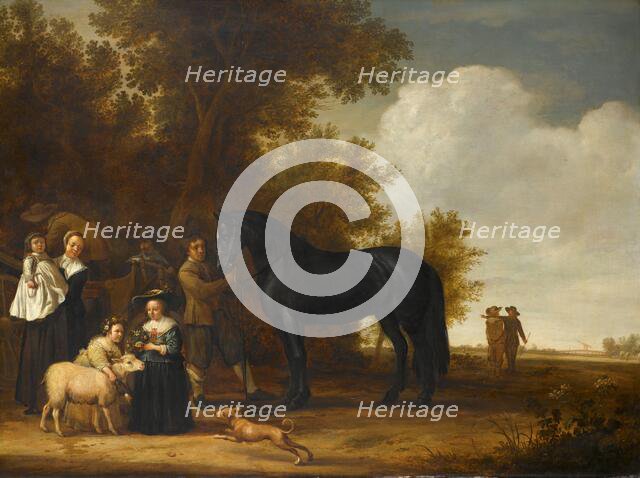 Group Portrait in a Landscape, c.1638-c.1640. Creator: Anon.