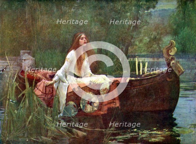 'The Lady of Shalott', 1888 (1923).Artist: John William Waterhouse