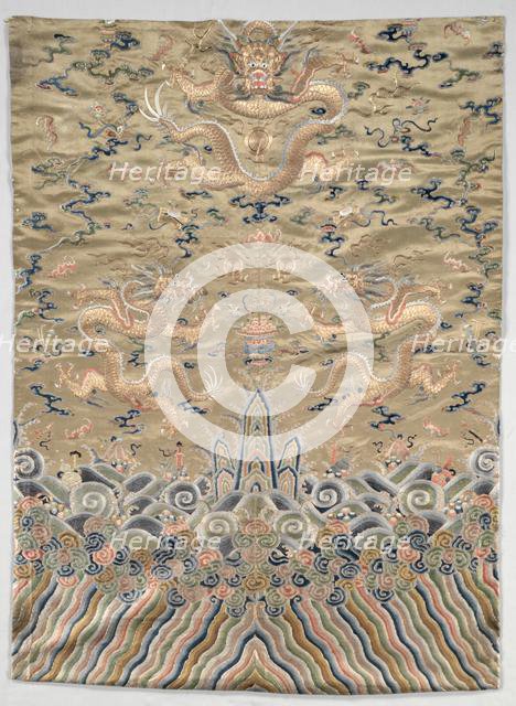 Fragment of a Mandarin Robe, 1700s. Creator: Unknown.