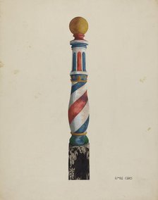 Barber Pole, c. 1939. Creator: Emile Cero.