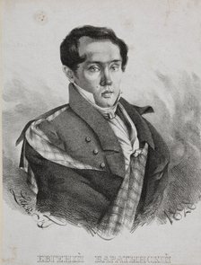 Portrait of the poet Yevgeny Abramovich Baratynsky (1800-1844), 1828. Creator: Hampeln, Carl, von (1794-after 1880).