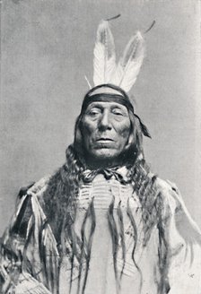 Full face view of a Sioux Indian, 1912. Artist: Robert Wilson Shufeldt.
