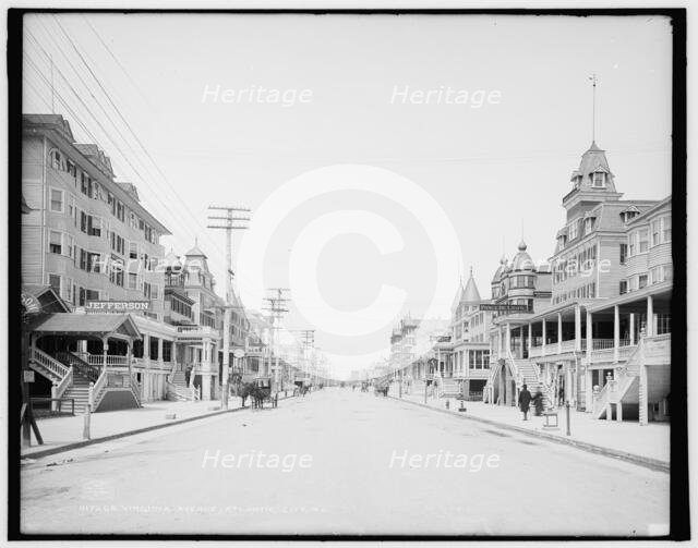 Virginia Avenue, Atlantic City, N.J., c1904. Creator: Unknown.