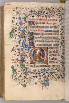 Hours of Charles the Noble, King of Navarre (1361-1425), fol. 297v, St. Catherine, c. 1405. Creator: Master of the Brussels Initials and Associates (French).