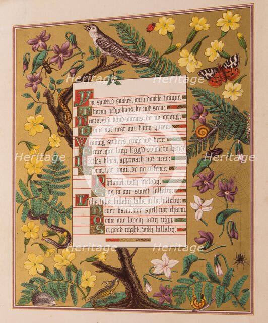 Songs of Shakespeare, 1865. Creator: Day & Son.