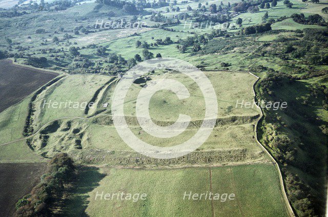 Kemerton Camp Iron Age hillfort, Bredon Hill, Worcestershire, 1970.  Artist: Jim Hancock.