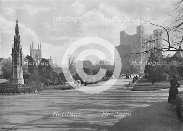 'Rochester Castle', c1896. Artist: Poulton & Co.