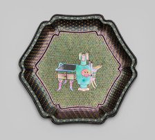 Dish Inlaid with Images of Ancient Bronzes, Qing dynasty (1644-1911). Creator: Unknown.