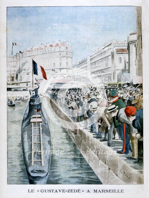 The 'Gustave-Zede' arrives in Marseilles, 1901. Artist: Unknown