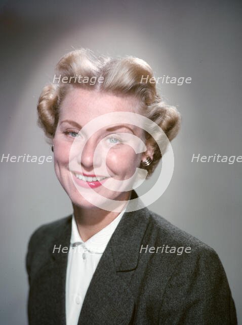 Portrait of a woman, c1955.  Creator: Arthur Charles Kirby Ware.