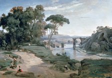 'The Bridge at Narni', 1827. Artist: Jean-Baptiste-Camille Corot    