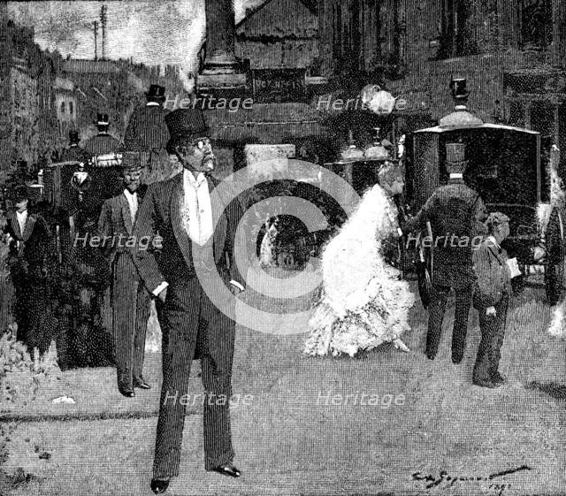 The London Season: the Opera, 1895. Creator: P Naumann.