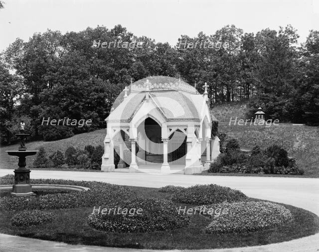 Forest Hills Cemetery, Boston, receiving tomb, between 1900 and 1906. Creator: Unknown.