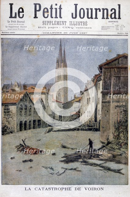 The catastrophe of Voiron, France, 1897. Artist: Henri Meyer