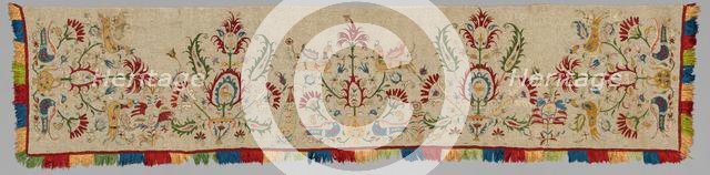 Side Panel of a Bedspread, 1700s. Creator: Unknown.