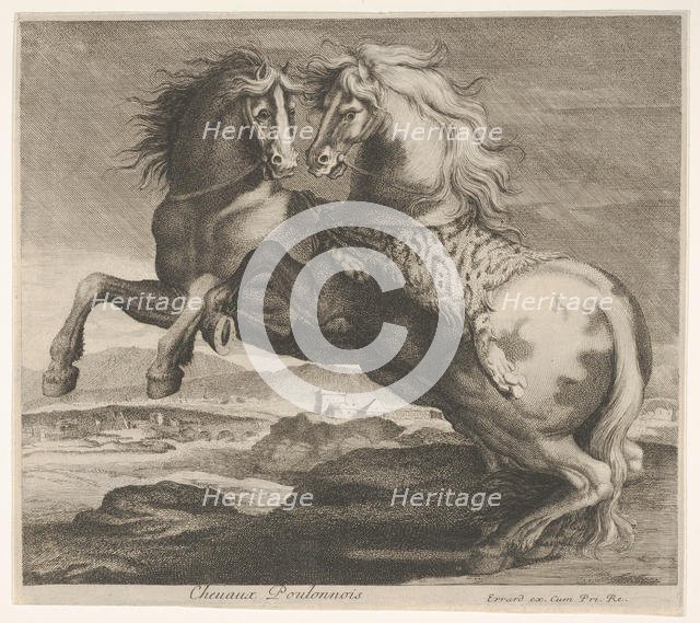 Chevaux Poulonnois. Creator: Charles Errard le fils.