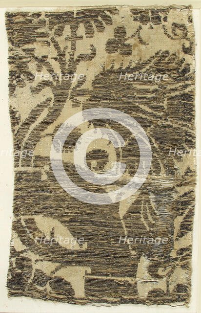 Textile with Brocade, Italian, 14th century. Creator: Unknown.