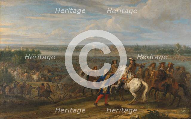 Louis XIV Crossing into the Netherlands at Lobith, 1672-1690. Creator: Adam Frans van der Meulen.