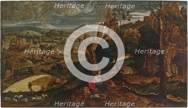 Landscape with the Rest on the Flight into Egypt, 1540-1545. Creator: Cock, Matthijs (Matthys) (ca 1505-1548).
