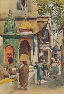 'A Corner Shrine in a Benares Alley', c1880 (1905). Creator: Alexander Henry Hallam Murray.