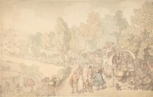 Fairlop Fair, Essex, ca. 1816. Creator: Thomas Rowlandson.